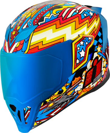 Prilba ICON Airflite Flyboy modrá 