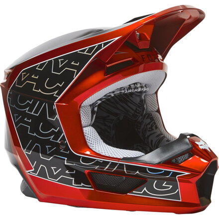 Prilba FOX V1 Peril červená fluo