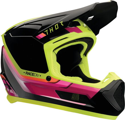 Prilba THOR Fleet Defy čierno žltozelená fluo detská
