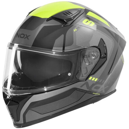 Prilba NOX N402 Mentor čierno žltá fluo