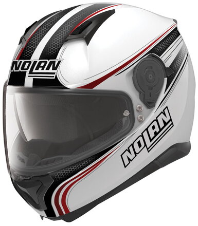 Prilba NOLAN N87 RAPID N-COM 17 Metal White integrálna vystavená