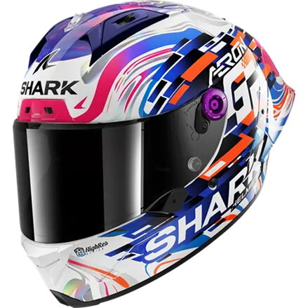 Prilba SHARK Aeron GP Zarco GP France 2023 fialovo modrá DVB