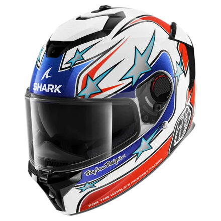 Prilba SHARK SPARTAN GT PRO Flagstaff bielo červeno modrá WRB