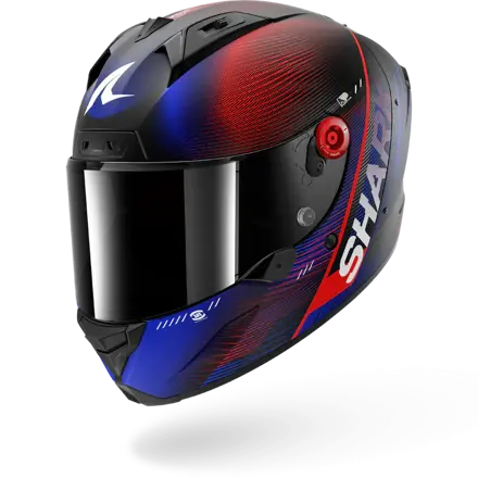 Prilba SHARK Aeron Speed-Tech karbónovo modro červená DBR