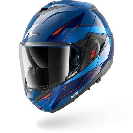 Prilba SHARK Oxo Mekarium modro chrómovo oranžová BUO