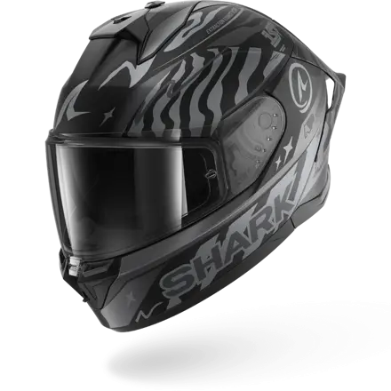 Prilba SHARK Skwal Cup Speed-Fancy čierno antracitovo strieborná KAS