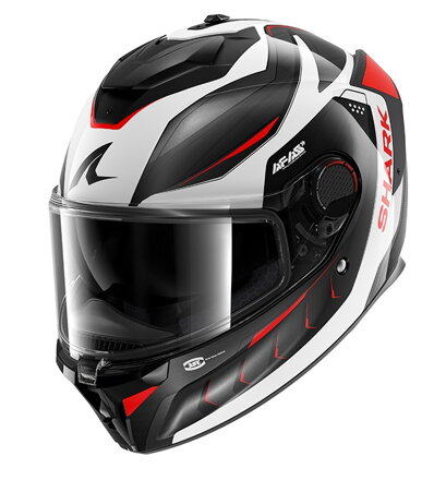 Prilba SHARK SPARTAN GT PRO Carbon Mekarium strieborno červená DSR