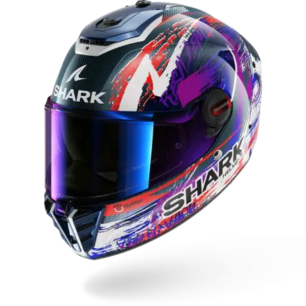 Prilba SHARK SPARTAN RS Carbon Zarco Signature bielo fialová DWV