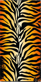 Šatka OXFORD Comfy Tiger čierno oranžová