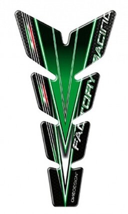 Tankpad PRINT Factory racing metalized green