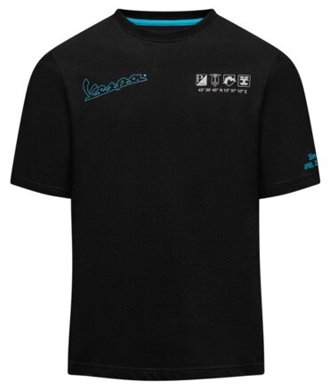 Tričko VESPA DEC čierne
