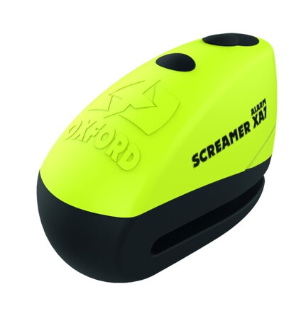OXFORD Screamer XA7 zámok na kotúč s alarmom žlto čierny