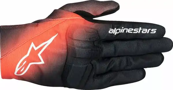 Rukavice ALPINESTARS Reef V2 čierno bielo červené fluo Rukavice ALPINESTARS Reef V2 čierno bielo červené fluo