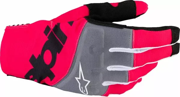 Rukavice ALPINESTARS Techstar čierno sivo ružové fluo Rukavice ALPINESTARS Techstar čierno sivo ružové fluo