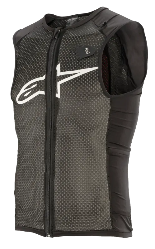 Vesta s chráničom chrbta ALPINESTARS Paragon Plus čierno biela Vesta s chráničom chrbta ALPINESTARS Paragon Plus čierno biela