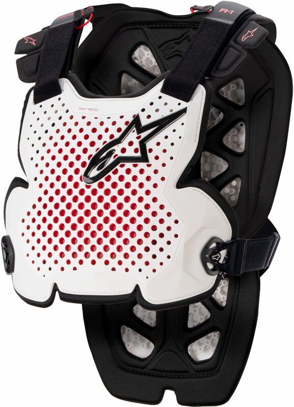 Chránič hrude ALPINESTARS A1 Pro bielo čierno červený Chránič hrude ALPINESTARS A1 Pro bielo čierno červený