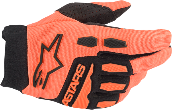 Rukavice ALPINESTARS Full Bore oranžovo čierne detské Rukavice ALPINESTARS Full Bore oranžovo čierne detské