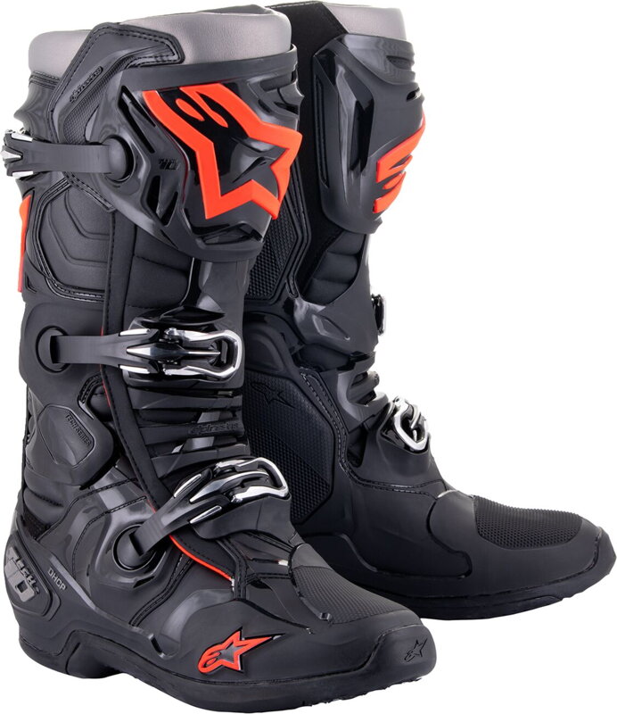 Čižmy ALPINESTARS Tech 10 čierno červené fluo 