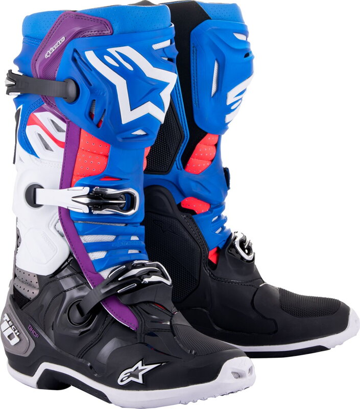 Čižmy ALPINESTARS Tech 10 Supervented čierno modro ružovo biele