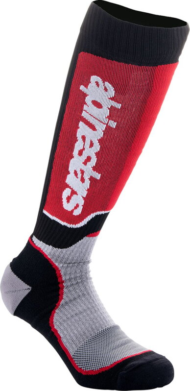 Ponožky ALPINESTARS MX Plus čierno sivo červené detské Ponožky ALPINESTARS MX Plus čierno sivo červené detské