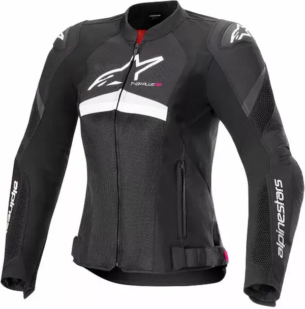 Bunda ALPINESTARS Stella T-GP Plus R V4 Airflow čierno biela Bunda ALPINESTARS Stella T-GP Plus R V4 Airflow čierno biela