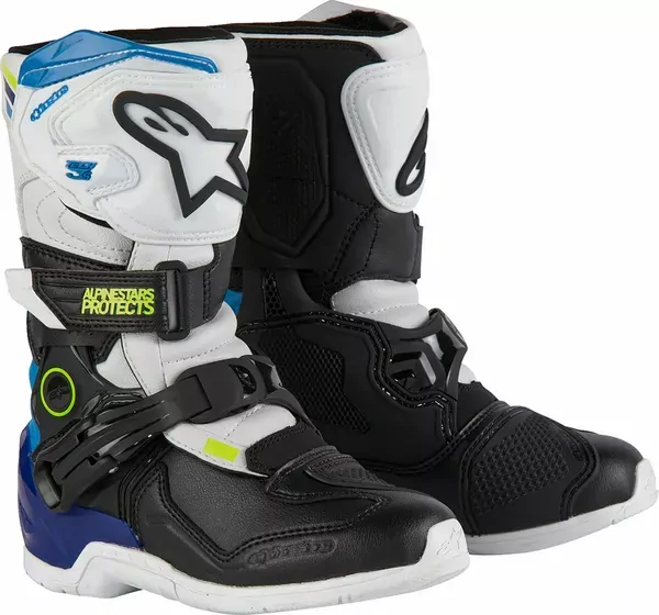 Čižmy ALPINESTARS Tech 3S bielo čierno modré Čižmy ALPINESTARS Tech 3S bielo čierno modré