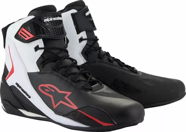 Topánky ALPINESTARS Faster 4 čierno bielo červené Topánky ALPINESTARS Faster 4 čierno bielo červené