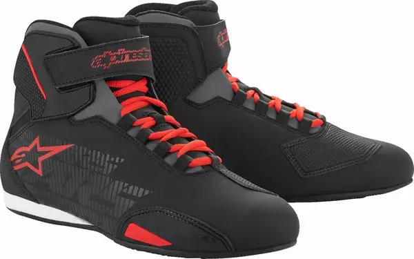 Topánky ALPINESTARS Sektor čierno červené fluo Topánky ALPINESTARS Sektor čierno červené fluo