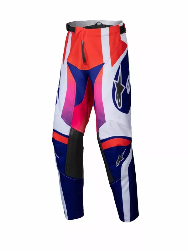 Nohavice ALPINESTARS Racer Wurx multi biele detské Nohavice ALPINESTARS Racer Wurx multi biele detské