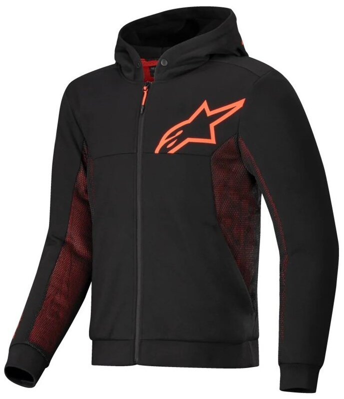 Mikina ALPINESTARS Chrome Air Sport čierno červená fluo