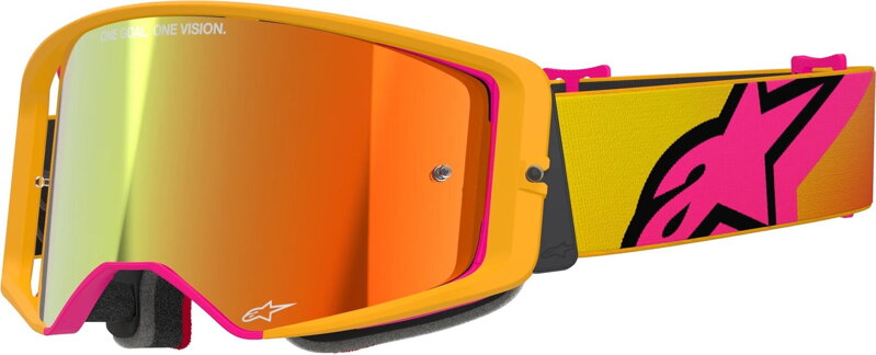 Okuliare ALPINESTARS Supertech Corp žlto ružové zrkadlové sklíčko červené Okuliare ALPINESTARS Supertech Corp žlto ružové zrkadlové sklíčko červené
