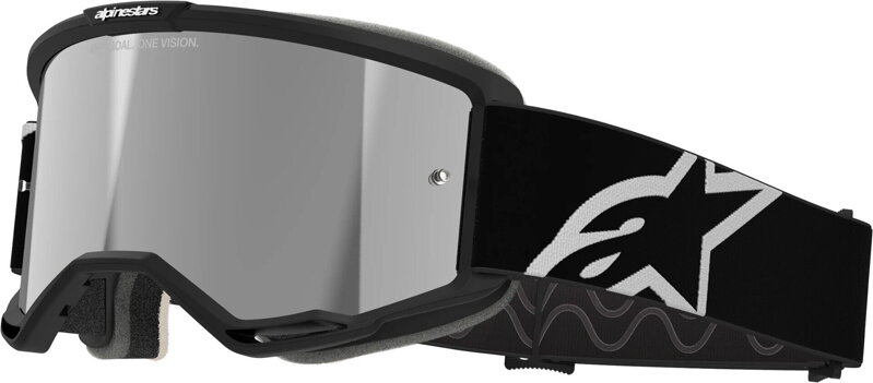 Okuliare ALPINESTARS Vision 5 Corp čierne zrkadlové sklíčko strieborné Okuliare ALPINESTARS Vision 5 Corp čierne zrkadlové sklíčko strieborné