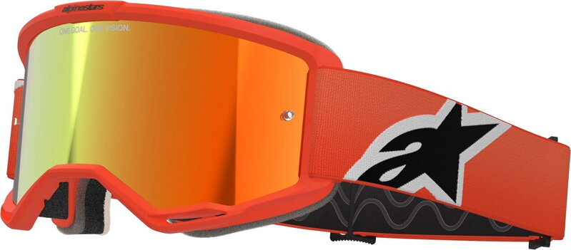Okuliare ALPINESTARS Vision 5 Corp oranžové zrkadlové sklíčko červené Okuliare ALPINESTARS Vision 5 Corp oranžové zrkadlové sklíčko červené