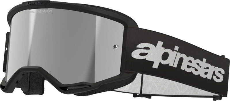 Okuliare ALPINESTARS Vision 3 Wordmark čierne zrkadlové sklíčko strieborné Okuliare ALPINESTARS Vision 3 Wordmark čierne zrkadlové sklíčko strieborné