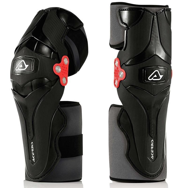 Chrániče kolien ACERBIS X-Strong čierno biele Chrániče kolien ACERBIS X-Strong čierno biele