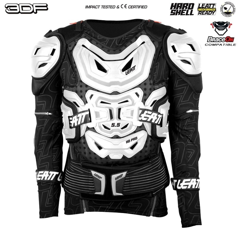 LEATT Body Protector 5.5 chránič hrude biely