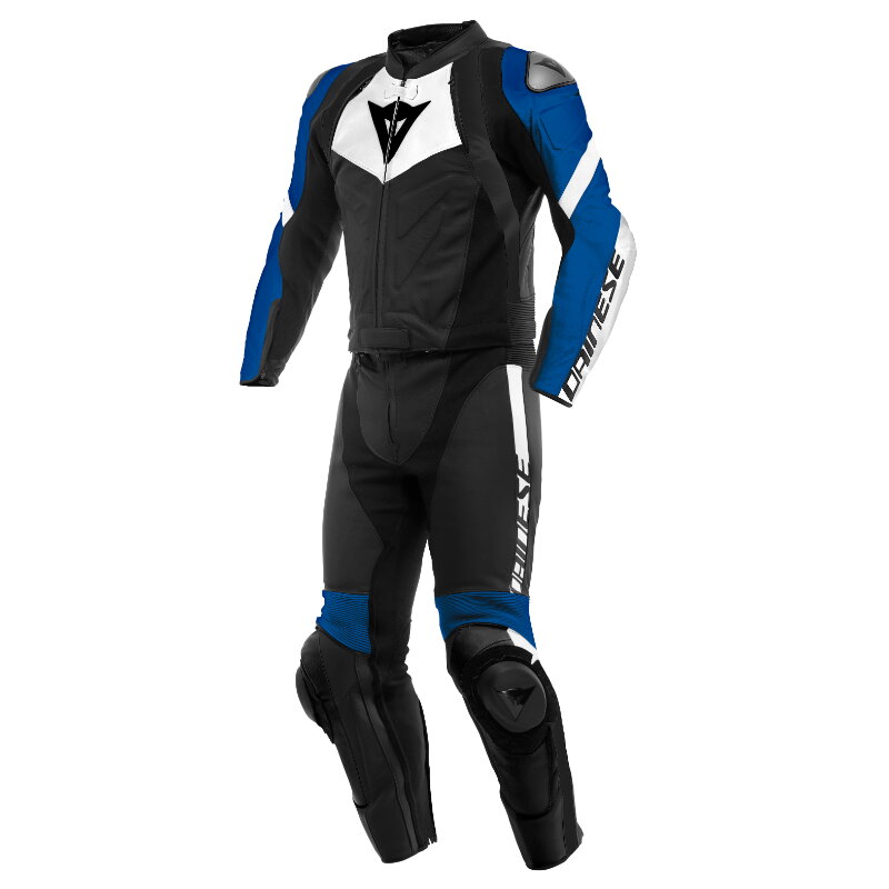 Kožená kombinéza DAINESE Avro 4 2-dielna čierno bielo modrá