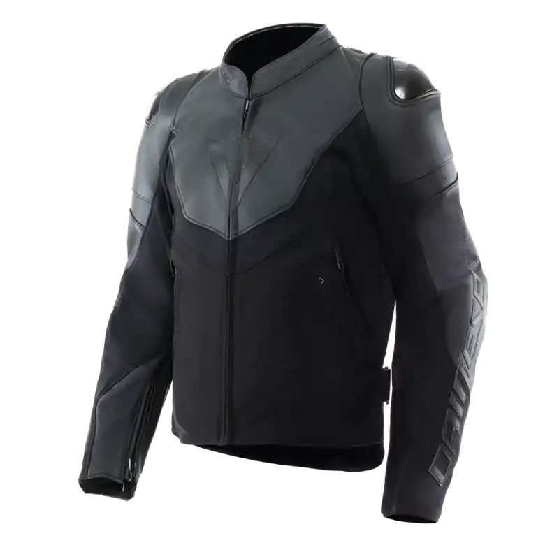 Kožená bunda DAINESE Iperattiva čierna
