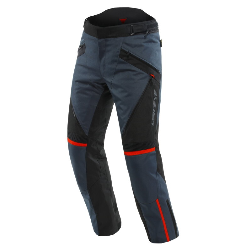 Textilné nohavice DAINESE Tempest 3 D-Dry sivo čierno lávovo červené