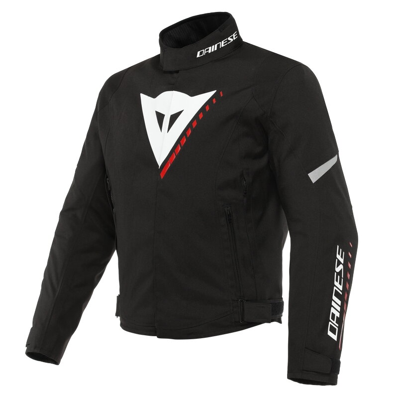 Bunda DAINESE Veloce D-Dry® čierno bielo lávovo červená Bunda DAINESE Veloce D-Dry® čierno bielo lávovo červená