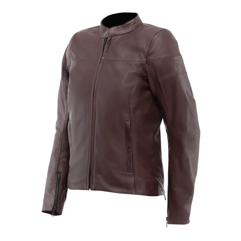 Dámska kožená bunda DAINESE Itinere tmavo hnedá