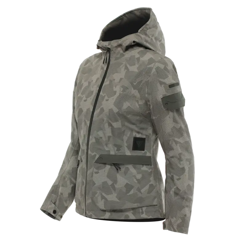 Dámska textilná bunda DAINESE Centrale Absøluteshell Pro camo sivá