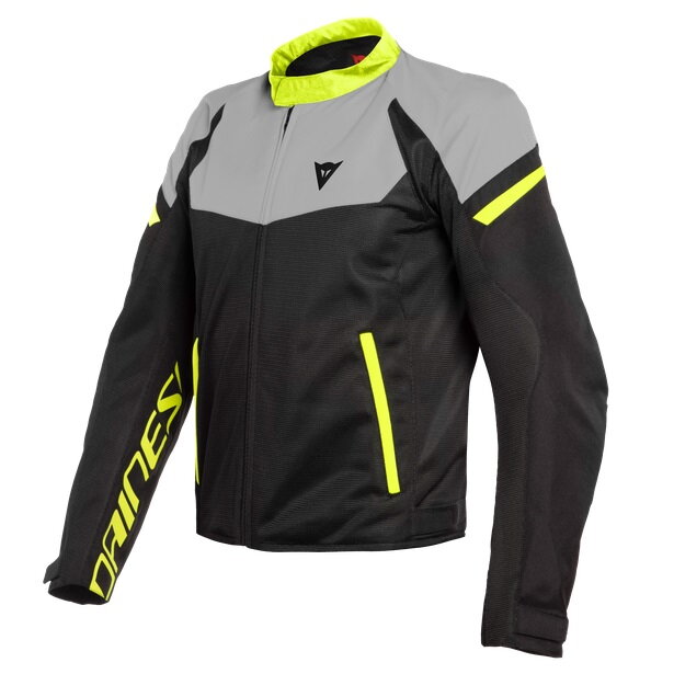 Textilná bunda DAINESE Bora Air čierno sivo žltá fluo