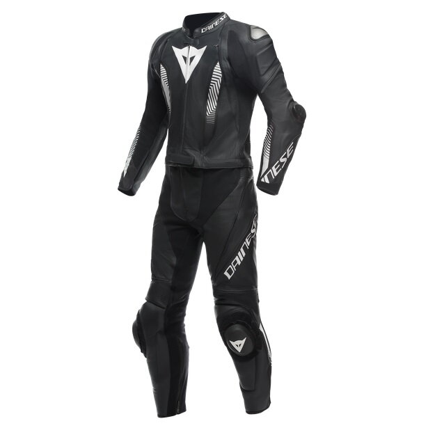 Kožená kombinéza DAINESE Laguna Seca 5 2-dielna perforovaná čierno biela Kožená kombinéza DAINESE Laguna Seca 5 2-dielna perforovaná čierno biela