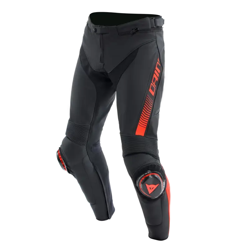 Kožené nohavice DAINESE Super Speed čierno červené fluo Kožené nohavice DAINESE Super Speed čierno červené fluo