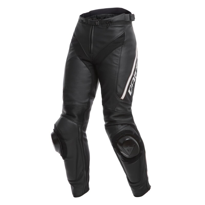 Dámske kožené nohavice DAINESE Delta 3 čierno biele Dámske kožené nohavice DAINESE Delta 3 čierno biele