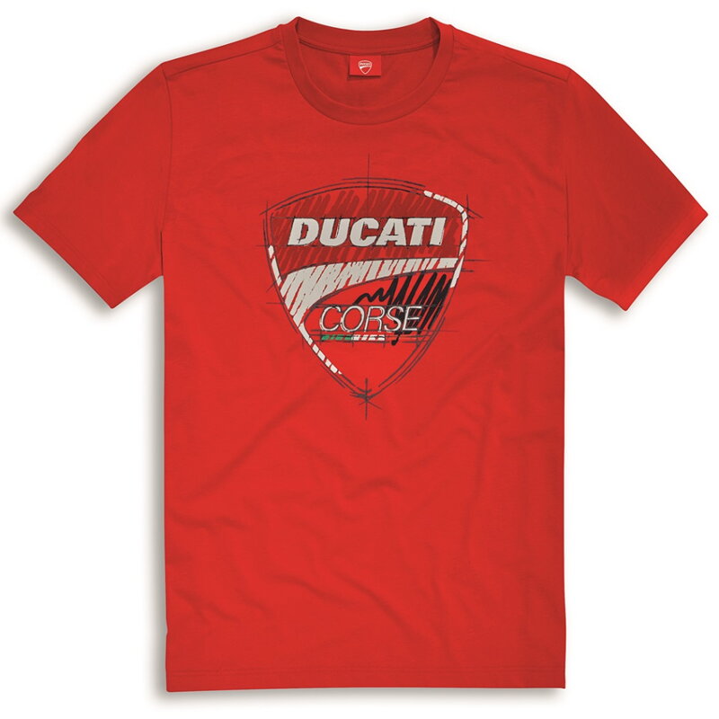 Tričko DUCATI Corse Graphic červené Tričko DUCATI Corse Graphic červené