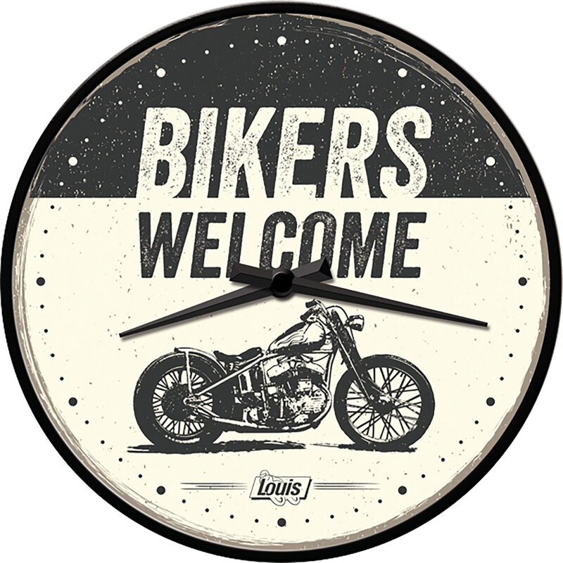 Nástenné hodiny Bikers Welcome Nástenné hodiny Bikers Welcome