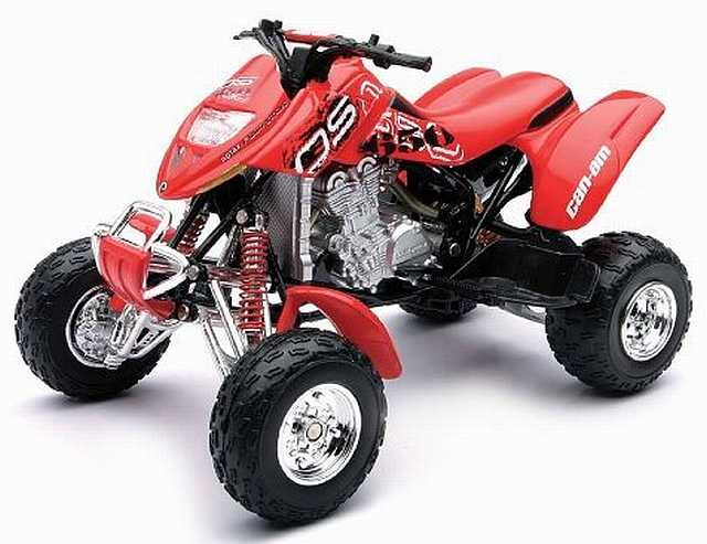 Model CAN-AM DS650 (2005) 1:12 (43943) červený Model CAN-AM DS650 (2005) 1:12 (43943) červený