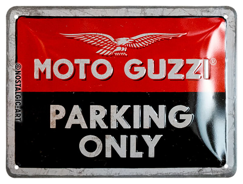 Parkovacia tabuľka Moto Guzzi Parking only Parkovacia tabuľka Moto Guzzi Parking only